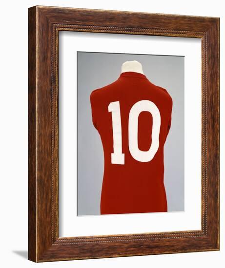 A Red England World Cup Final International Shirt, No.10, Worn by Geoff Hurst in 1966 World Cup…-null-Framed Giclee Print