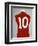 A Red England World Cup Final International Shirt, No.10, Worn by Geoff Hurst in 1966 World Cup…-null-Framed Giclee Print