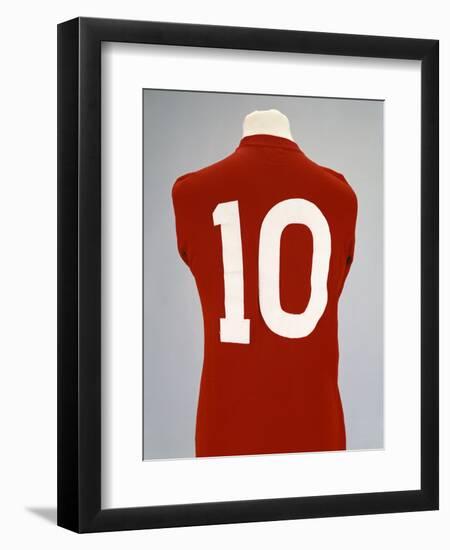 A Red England World Cup Final International Shirt, No.10, Worn by Geoff Hurst in 1966 World Cup…-null-Framed Giclee Print