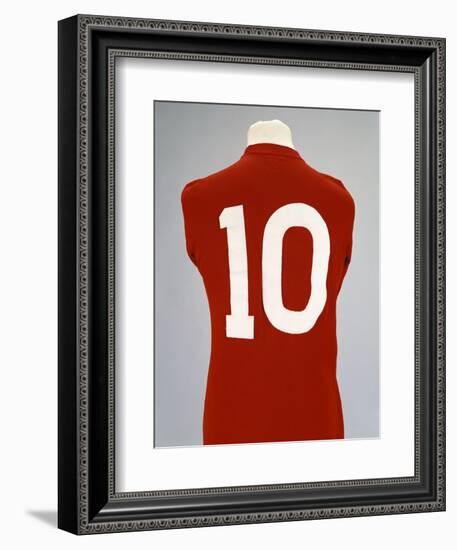 A Red England World Cup Final International Shirt, No.10, Worn by Geoff Hurst in 1966 World Cup…-null-Framed Giclee Print