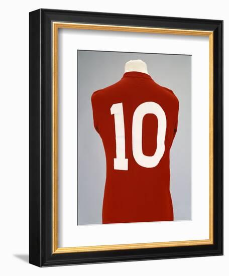 A Red England World Cup Final International Shirt, No.10, Worn by Geoff Hurst in 1966 World Cup…-null-Framed Giclee Print