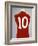 A Red England World Cup Final International Shirt, No.10, Worn by Geoff Hurst in 1966 World Cup…-null-Framed Giclee Print