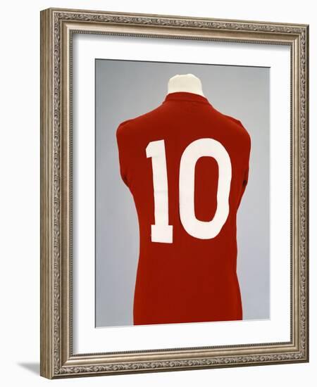 A Red England World Cup Final International Shirt, No.10, Worn by Geoff Hurst in 1966 World Cup…-null-Framed Giclee Print