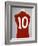 A Red England World Cup Final International Shirt, No.10, Worn by Geoff Hurst in 1966 World Cup…-null-Framed Giclee Print