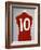 A Red England World Cup Final International Shirt, No.10, Worn by Geoff Hurst in 1966 World Cup…-null-Framed Giclee Print