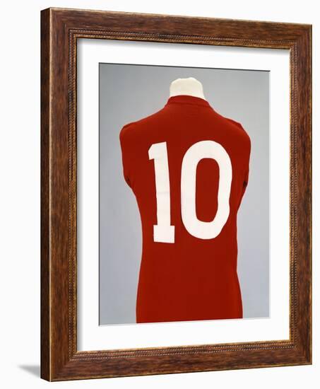 A Red England World Cup Final International Shirt, No.10, Worn by Geoff Hurst in 1966 World Cup…-null-Framed Giclee Print