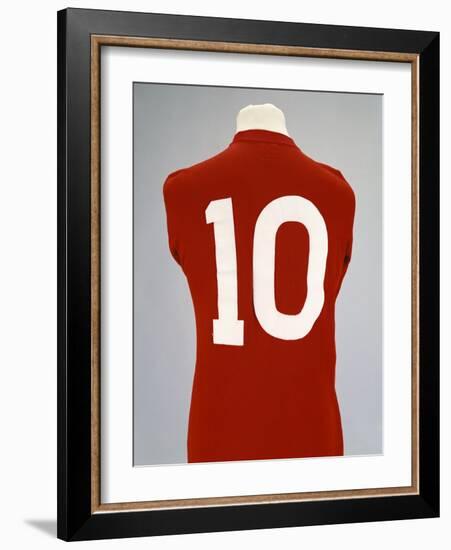 A Red England World Cup Final International Shirt, No.10, Worn by Geoff Hurst in 1966 World Cup…-null-Framed Giclee Print