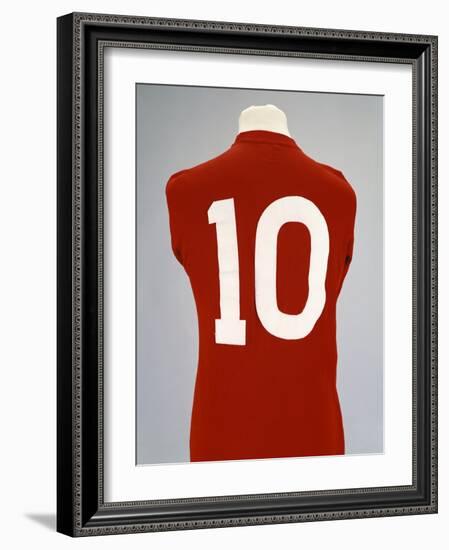 A Red England World Cup Final International Shirt, No.10, Worn by Geoff Hurst in 1966 World Cup…-null-Framed Giclee Print