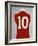 A Red England World Cup Final International Shirt, No.10, Worn by Geoff Hurst in 1966 World Cup…-null-Framed Giclee Print