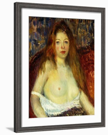 A Red-Haired Model-William James Glackens-Framed Giclee Print