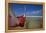 A Red Hammock Spread Out by the Wind Swings Above the Water During Low Tide, Hobox Island, Mexico-Karine Aigner-Framed Premier Image Canvas