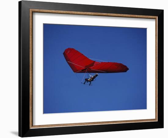 A Red Hang Glider-null-Framed Photographic Print