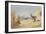 A Red Legged Patridge and a Covey of Grey Patridges by Corn Stooks-Archibald Thorburn-Framed Giclee Print