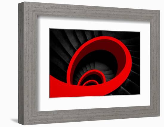 A red spiral-Inge Schuster-Framed Photographic Print