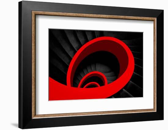 A red spiral-Inge Schuster-Framed Photographic Print