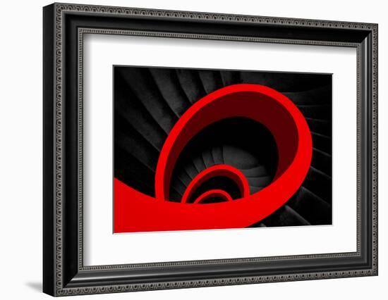 A red spiral-Inge Schuster-Framed Photographic Print