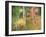 A Reflection of a Panned Motion Blur of Autumn Woodland.-Julianne Eggers-Framed Photographic Print