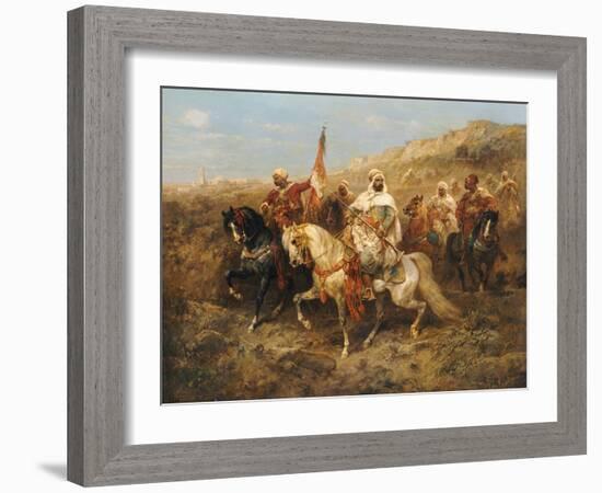 A Regal Procession-Adolf Schreyer-Framed Giclee Print