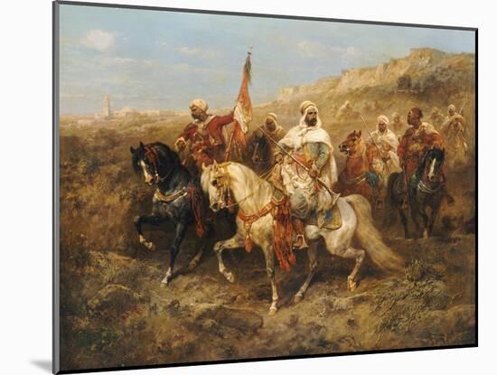 A Regal Procession-Adolf Schreyer-Mounted Giclee Print