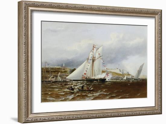 A Regatta at Plymouth, England-Henry A. Luscombe-Framed Giclee Print