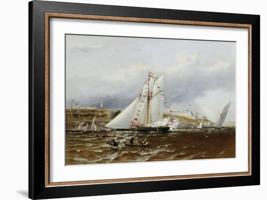 A Regatta at Plymouth, England-Henry A. Luscombe-Framed Giclee Print