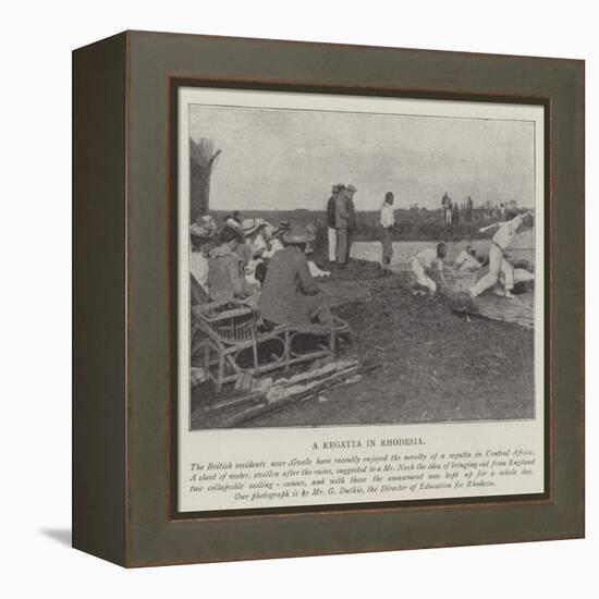 A Regatta in Rhodesia-null-Framed Premier Image Canvas