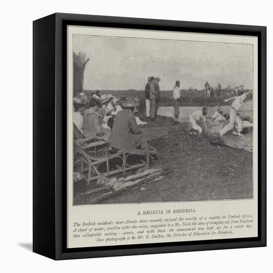 A Regatta in Rhodesia-null-Framed Premier Image Canvas