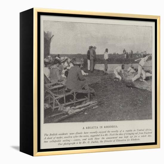 A Regatta in Rhodesia-null-Framed Premier Image Canvas