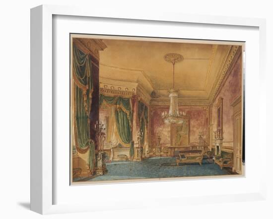 A Regency Interior, 1819-Robert Hughes-Framed Giclee Print