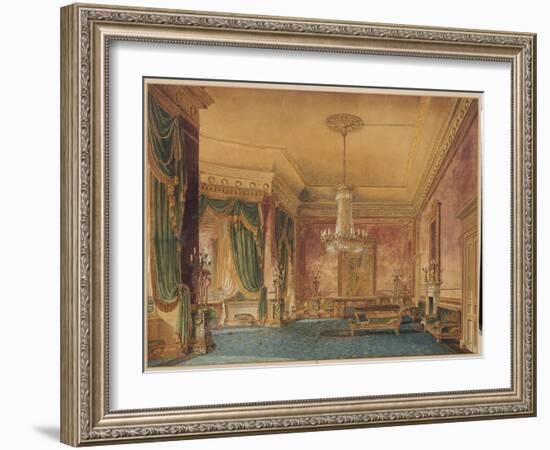 A Regency Interior, 1819-Robert Hughes-Framed Giclee Print