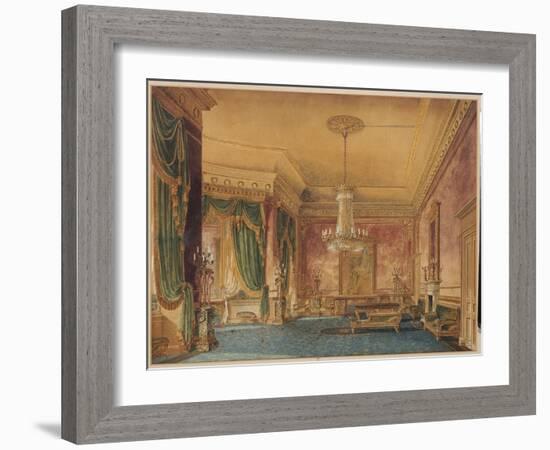 A Regency Interior, 1819-Robert Hughes-Framed Giclee Print
