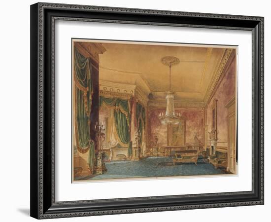 A Regency Interior, 1819-Robert Hughes-Framed Giclee Print