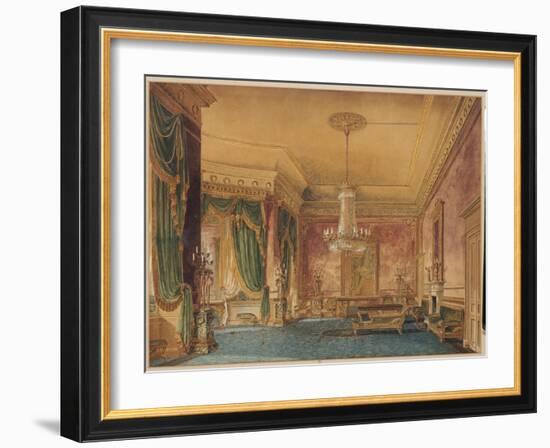 A Regency Interior, 1819-Robert Hughes-Framed Giclee Print