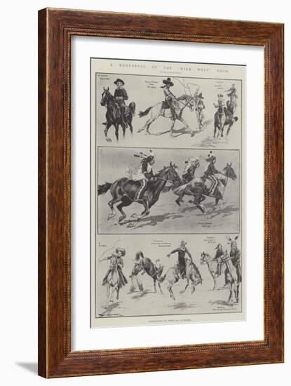 A Rehearsal of the Wild West Show-Ralph Cleaver-Framed Giclee Print