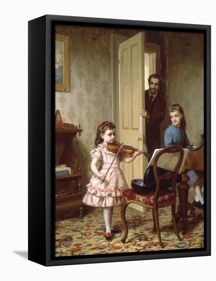 A Rehearsal on the Sly, 1875-Ernest Gustave Girardot-Framed Premier Image Canvas