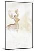 A Reindeer in a Stylised Winter Landscape. a Christmas Decoration-Petra Daisenberger-Mounted Photographic Print