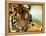 A Relaxed Tiger at London Zoo, April 1991-null-Framed Premier Image Canvas