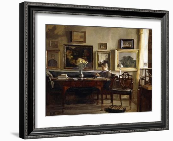 A Relaxing Moment-Gustav-Villhelm Blom-Framed Giclee Print