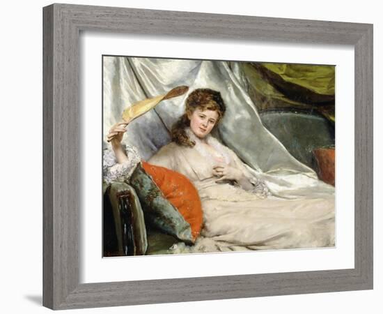 A Relaxing Moment-Eduardo-leon Garrido-Framed Giclee Print