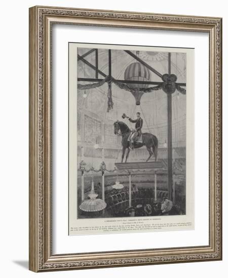 A Remarkable Circus Feat, Corradini's Rapid Descent of Horseback-Henry Charles Seppings Wright-Framed Giclee Print