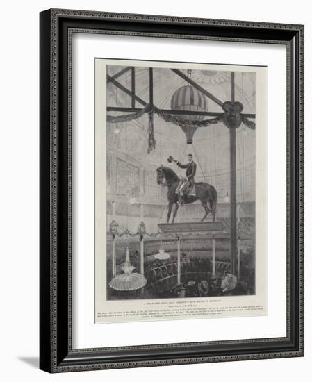 A Remarkable Circus Feat, Corradini's Rapid Descent of Horseback-Henry Charles Seppings Wright-Framed Giclee Print