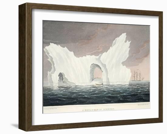 A Remarkable Iceberg, July 1818, Illustration from 'A Voyage of Discovery...', 1819-John Ross-Framed Giclee Print