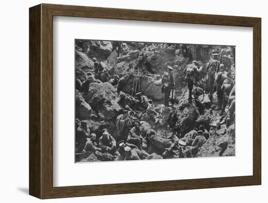 'A remarkable war photograph, mined and captured by the British', 1915-Unknown-Framed Photographic Print