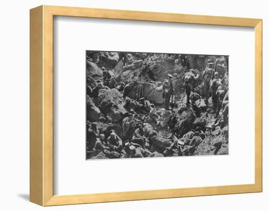 'A remarkable war photograph, mined and captured by the British', 1915-Unknown-Framed Photographic Print