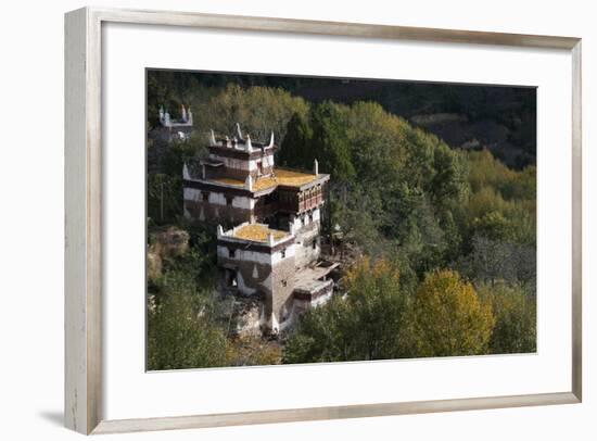 A Remote Village in the Sichuan Province, China, Asia-Alex Treadway-Framed Photographic Print