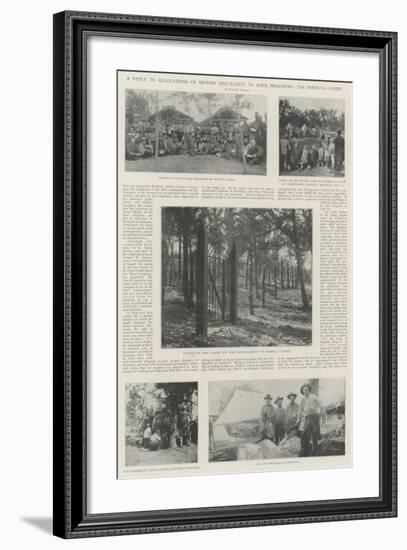 A Reply to Allegations of British Inhumanity to Boer Prisoners, the Bermuda Camps-null-Framed Giclee Print