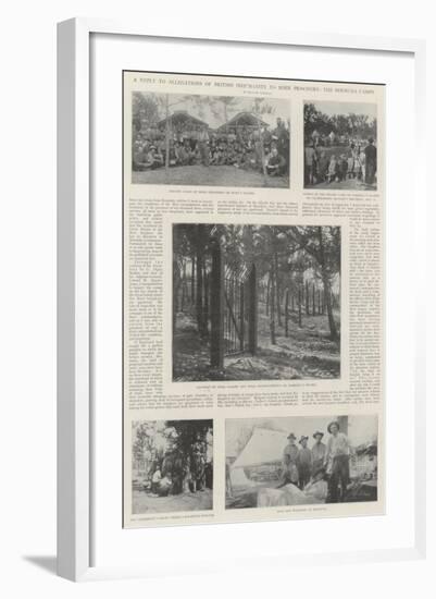 A Reply to Allegations of British Inhumanity to Boer Prisoners, the Bermuda Camps-null-Framed Giclee Print