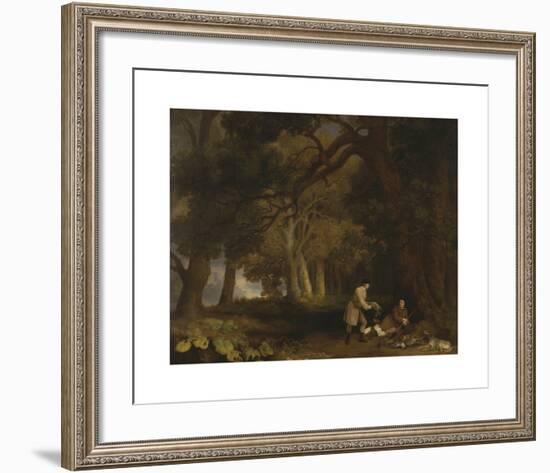 A Repose after Shooting-George Stubbs-Framed Premium Giclee Print