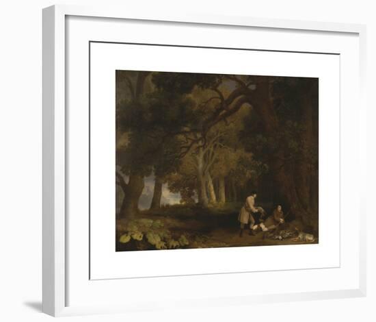 A Repose after Shooting-George Stubbs-Framed Premium Giclee Print