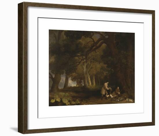 A Repose after Shooting-George Stubbs-Framed Premium Giclee Print